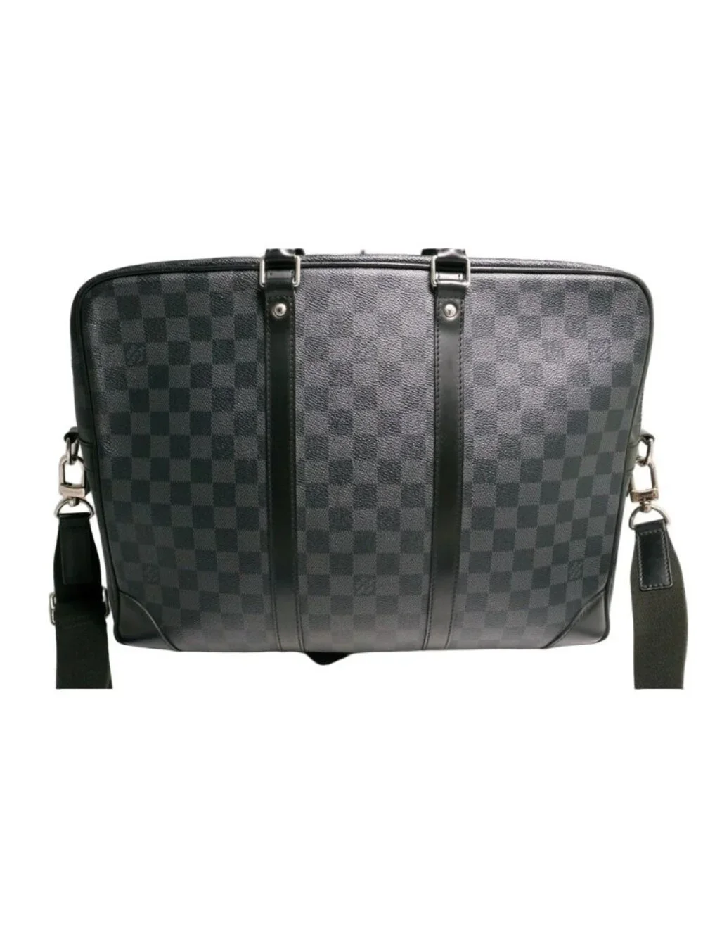 Louis Vuitton Damier Graphite Pdvgm Porte Documents Voyage Leather 2-Way